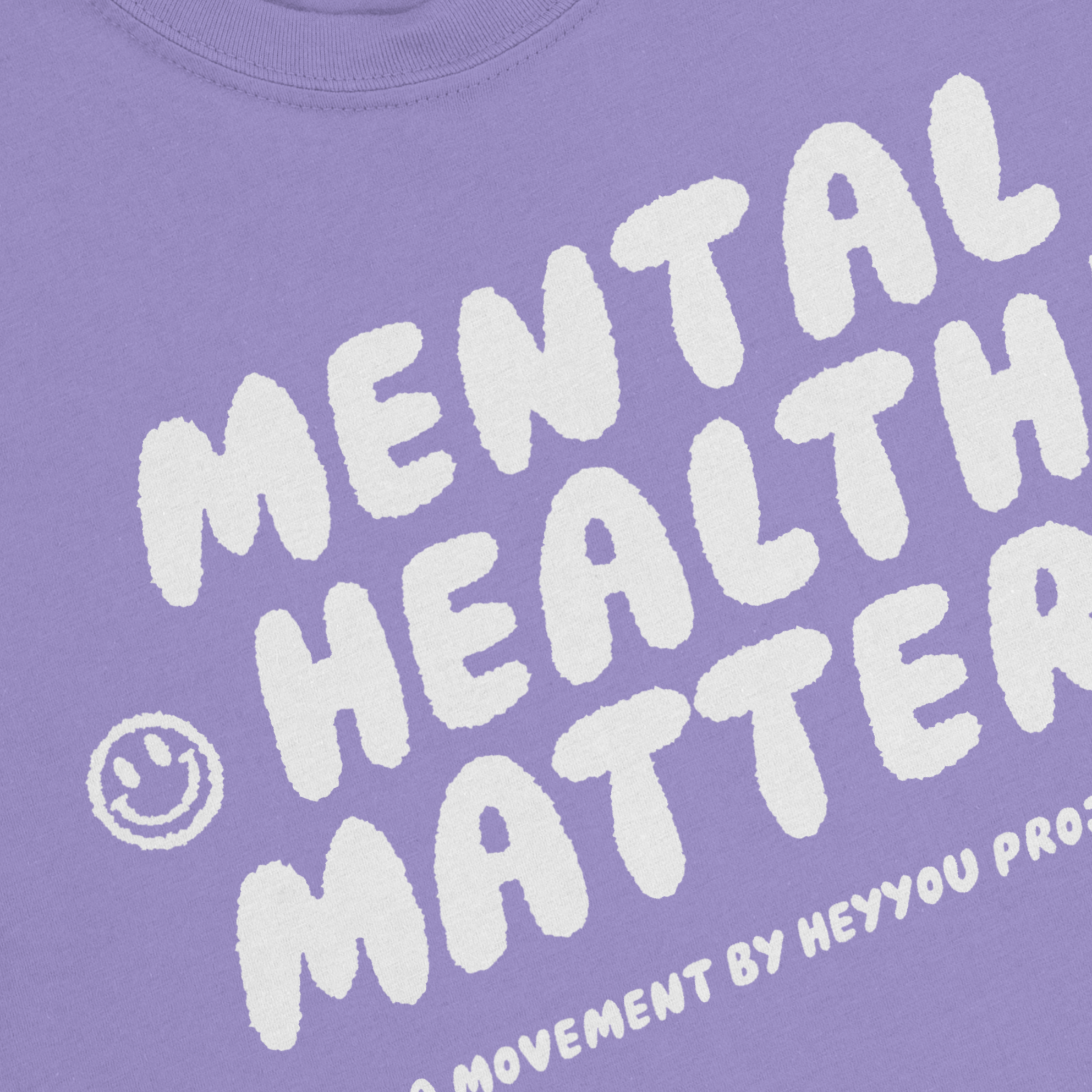 Mental Health Matters T-Shirt - Pepper | Happiness Project Large